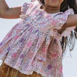 NEW! SPELL & The Little Gypsies 'Folk Town' Blouse in SPRINGTIME (6Y)